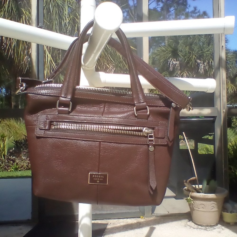 Fossil Dawson Cross body Bag Brown